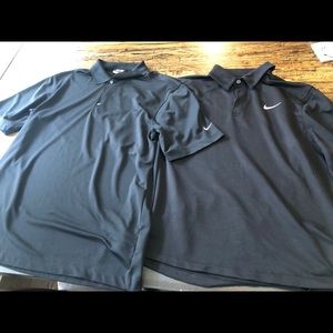 Lot of 2 Nike golf shirts men’s M